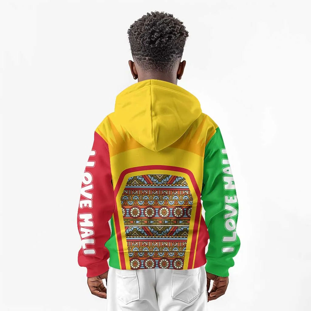 I Love Mali Kid Hoodie Famous Tourist Destinations TS04