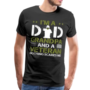I'm A Dad Grandpa and a Veteran Men's Premium T-Shirt (CK3583)