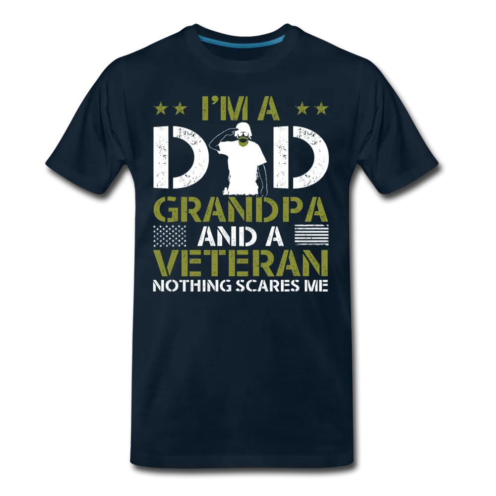 I'm A Dad Grandpa and a Veteran Men's Premium T-Shirt (CK3583)