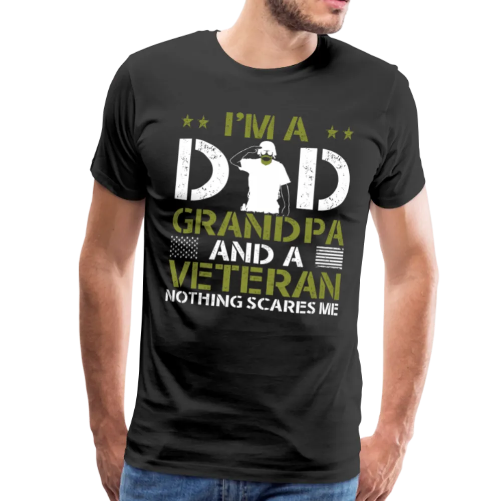 I'm A Dad Grandpa and a Veteran Men's Premium T-Shirt (CK3583)