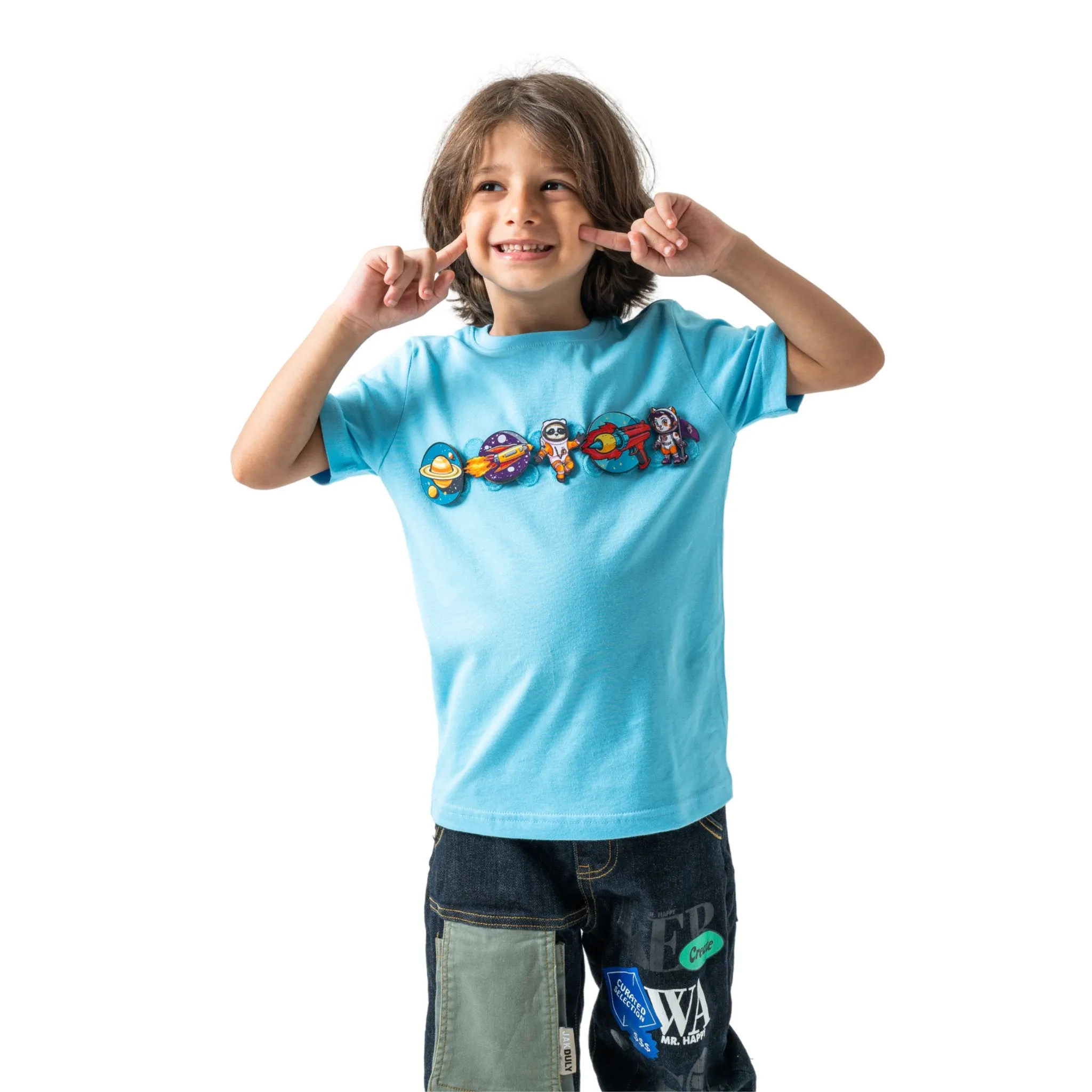 Interchangeable Velcro Patch T-Shirt - Unisex