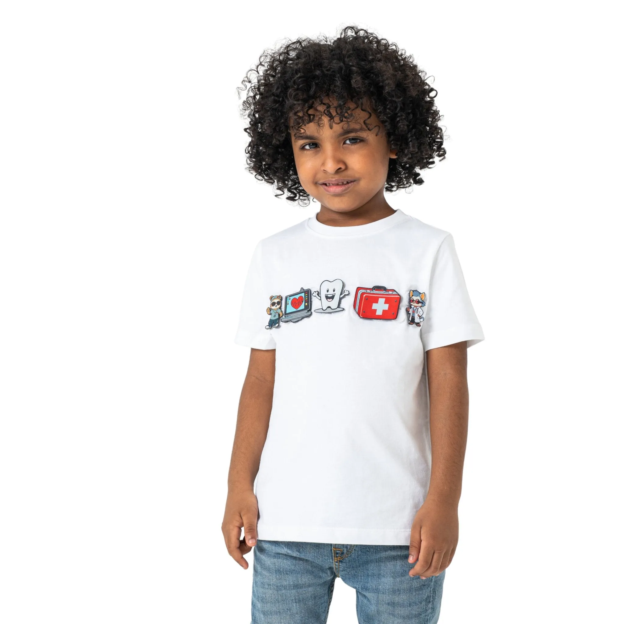 Interchangeable Velcro Patch T-Shirt - Unisex