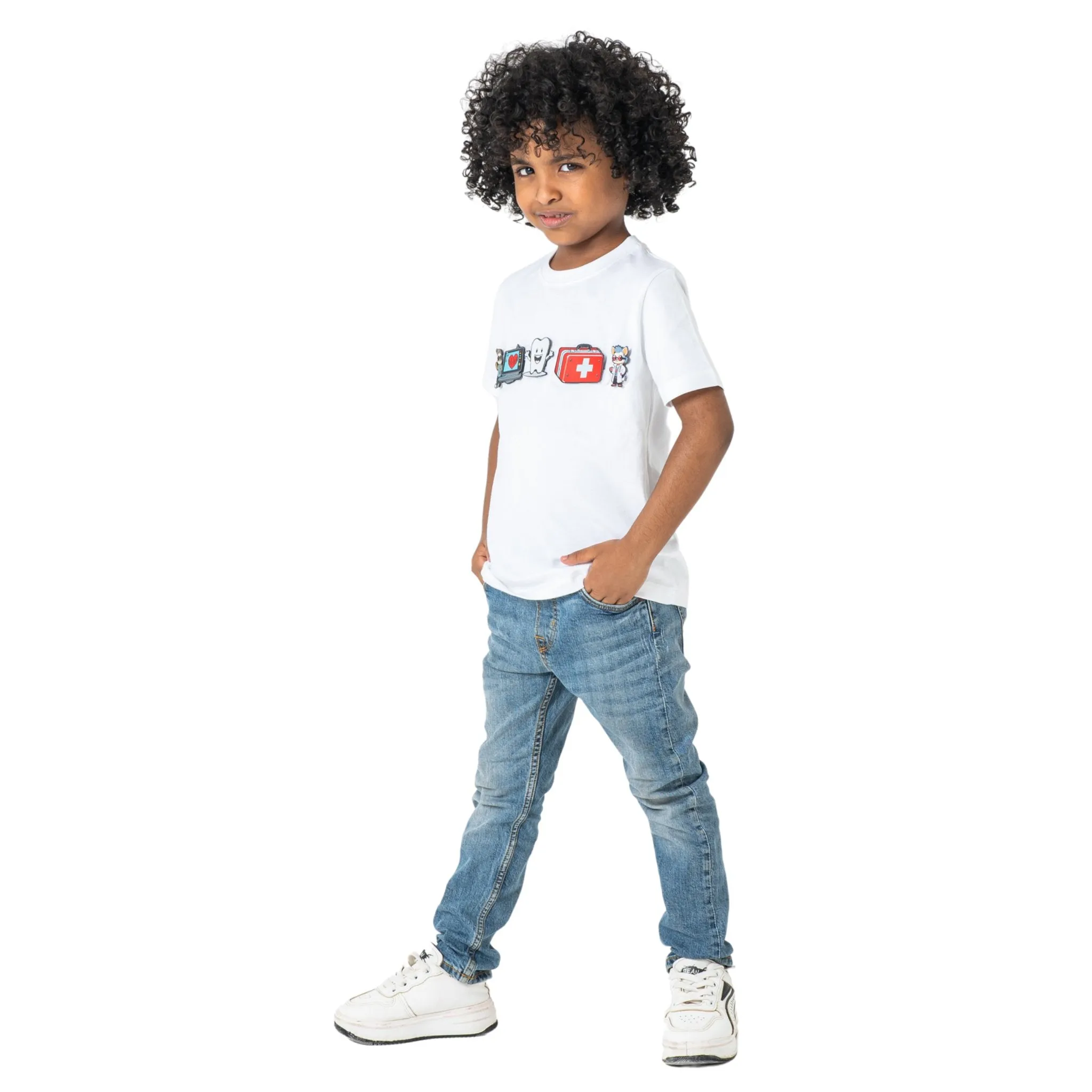 Interchangeable Velcro Patch T-Shirt - Unisex