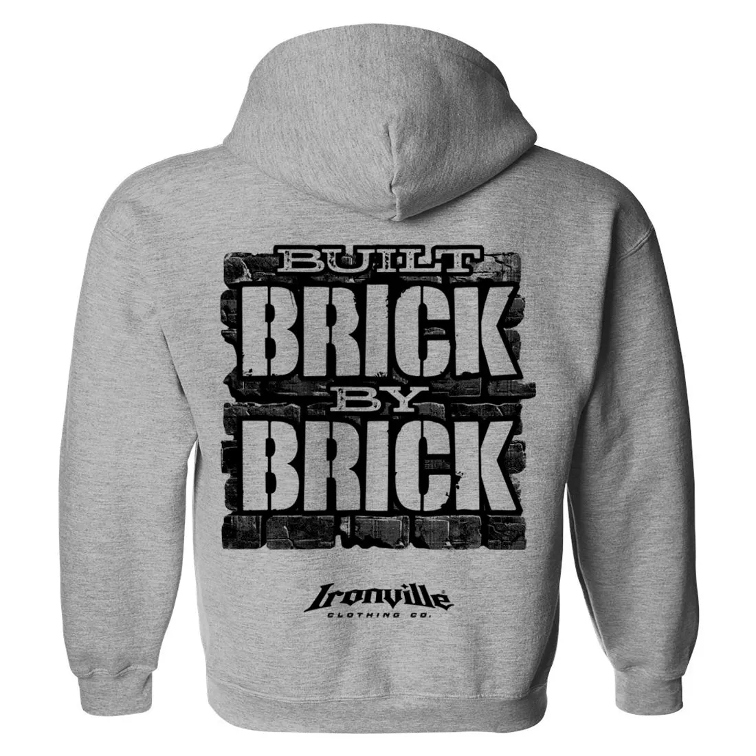 Ironville BRICK BY BRICK Pullover Hoodie Sweatshirt