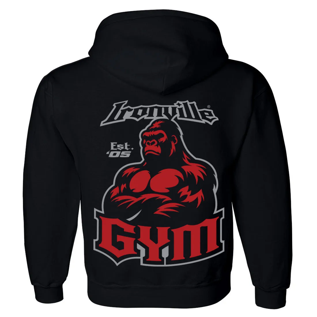 Ironville GYM GORILLA Pullover Hoodie Sweatshirt