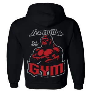 Ironville GYM GORILLA Pullover Hoodie Sweatshirt