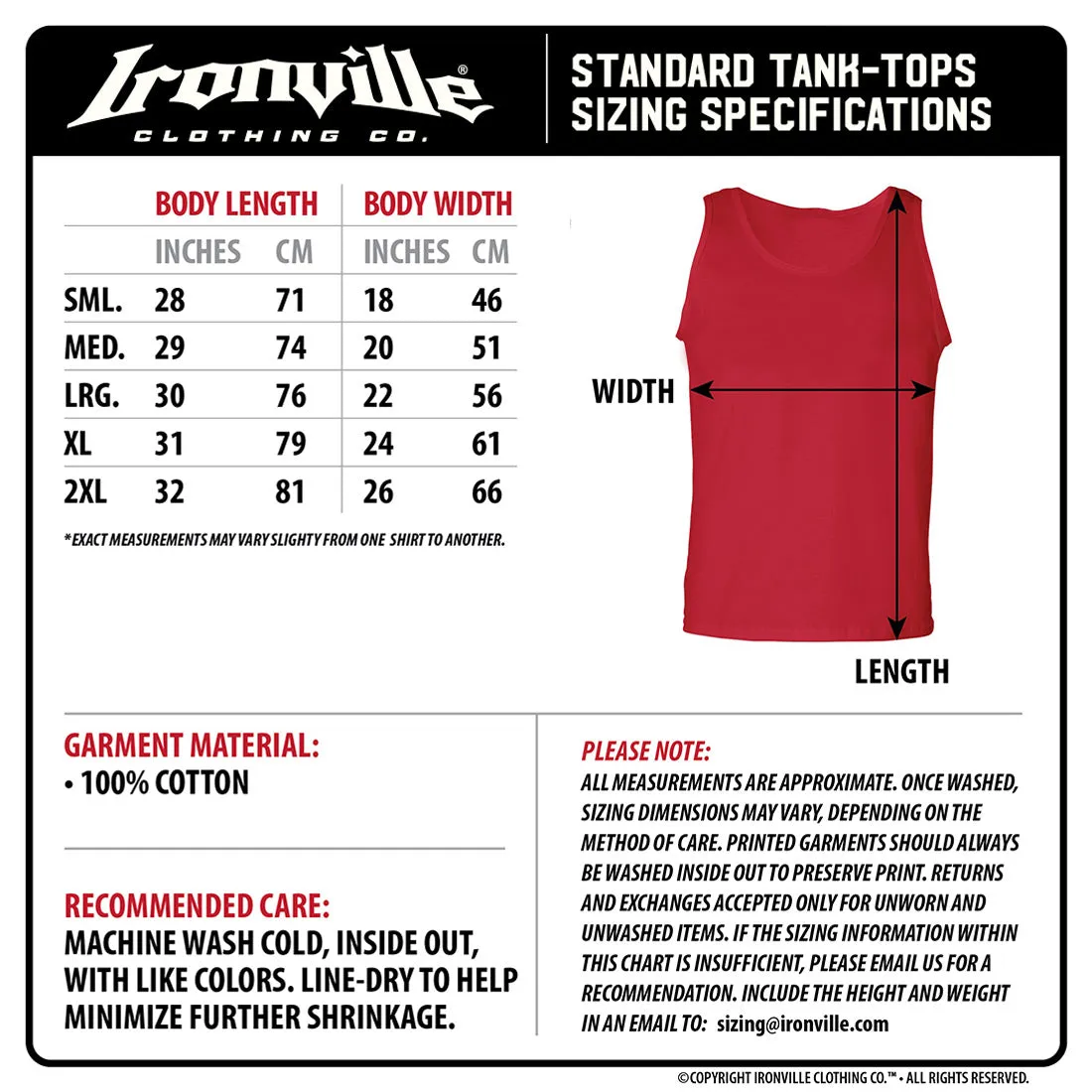 Ironville GYM OUTLAW Standard Cut Gym Tanktop