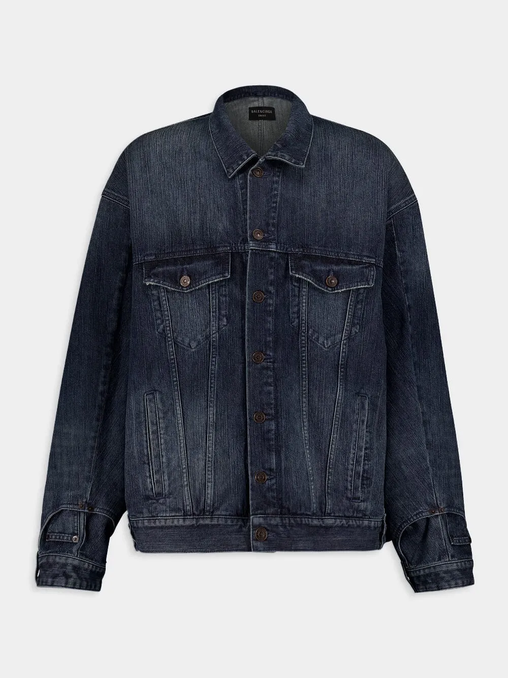 Italian Indigo Ring Denim Deconstructed Jacket