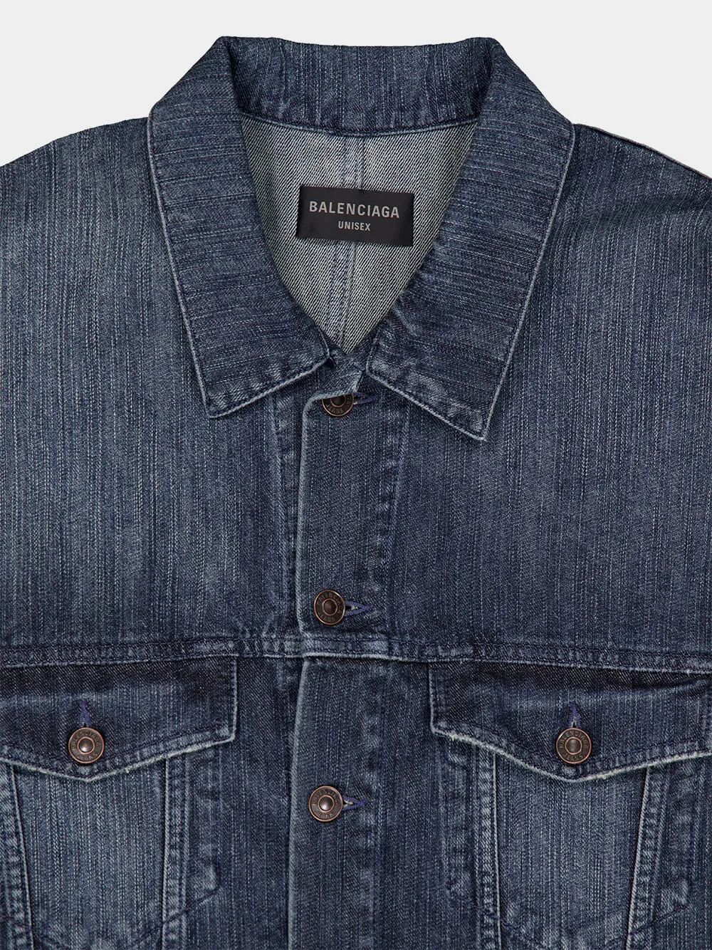 Italian Indigo Ring Denim Deconstructed Jacket