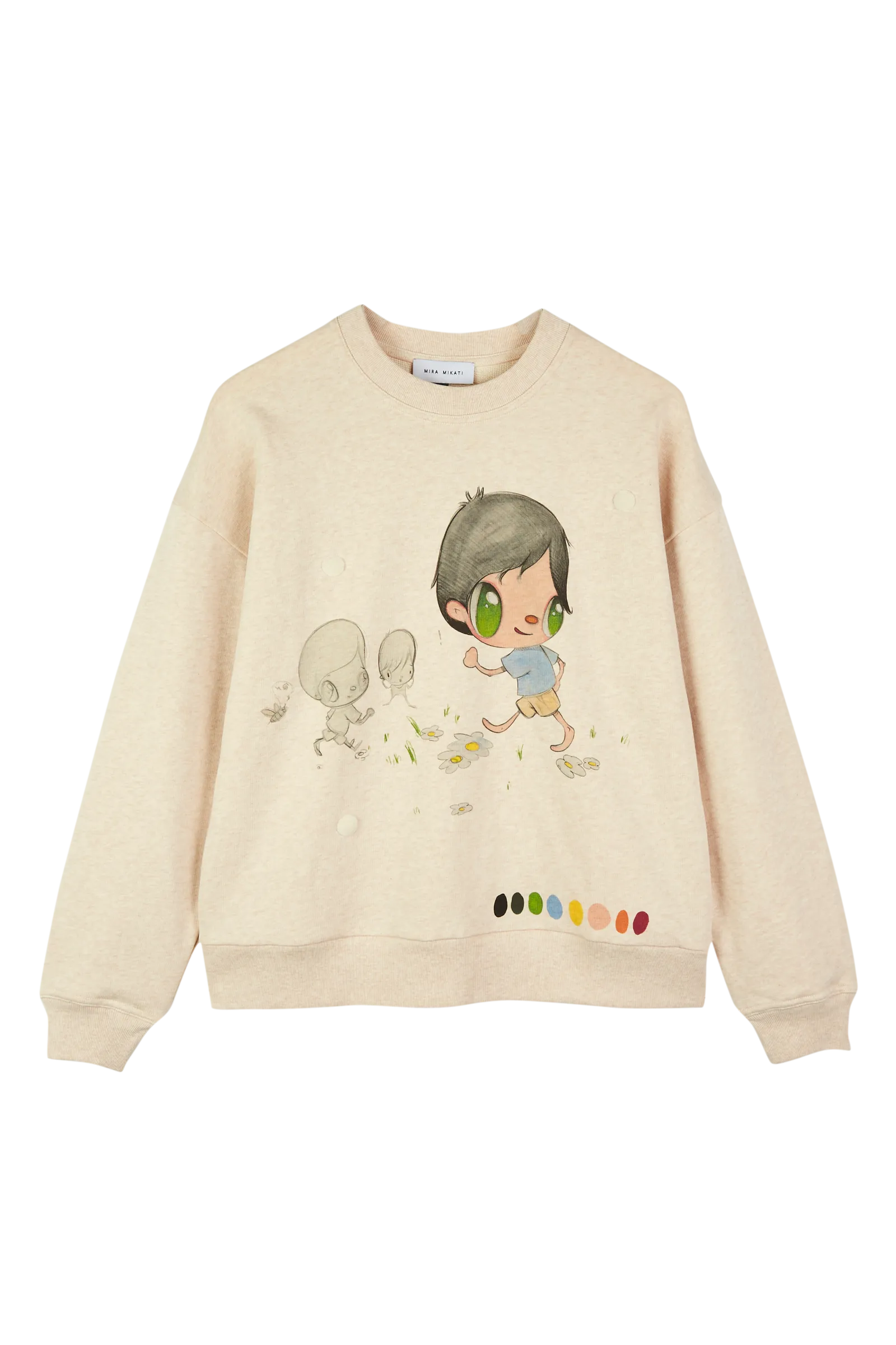 Javier Printed Sweater With Velcro Patches & Pouch