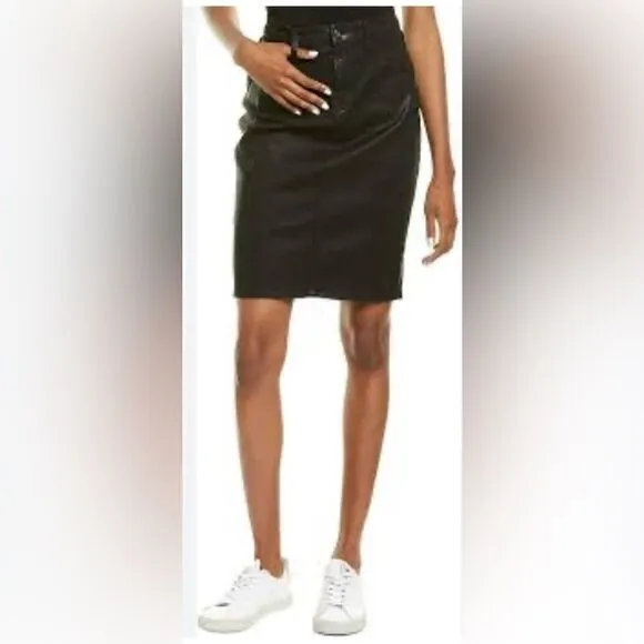 Jen7 by 7 For All Mankind 5 Pocket Pencil Skirt in Black, size 2