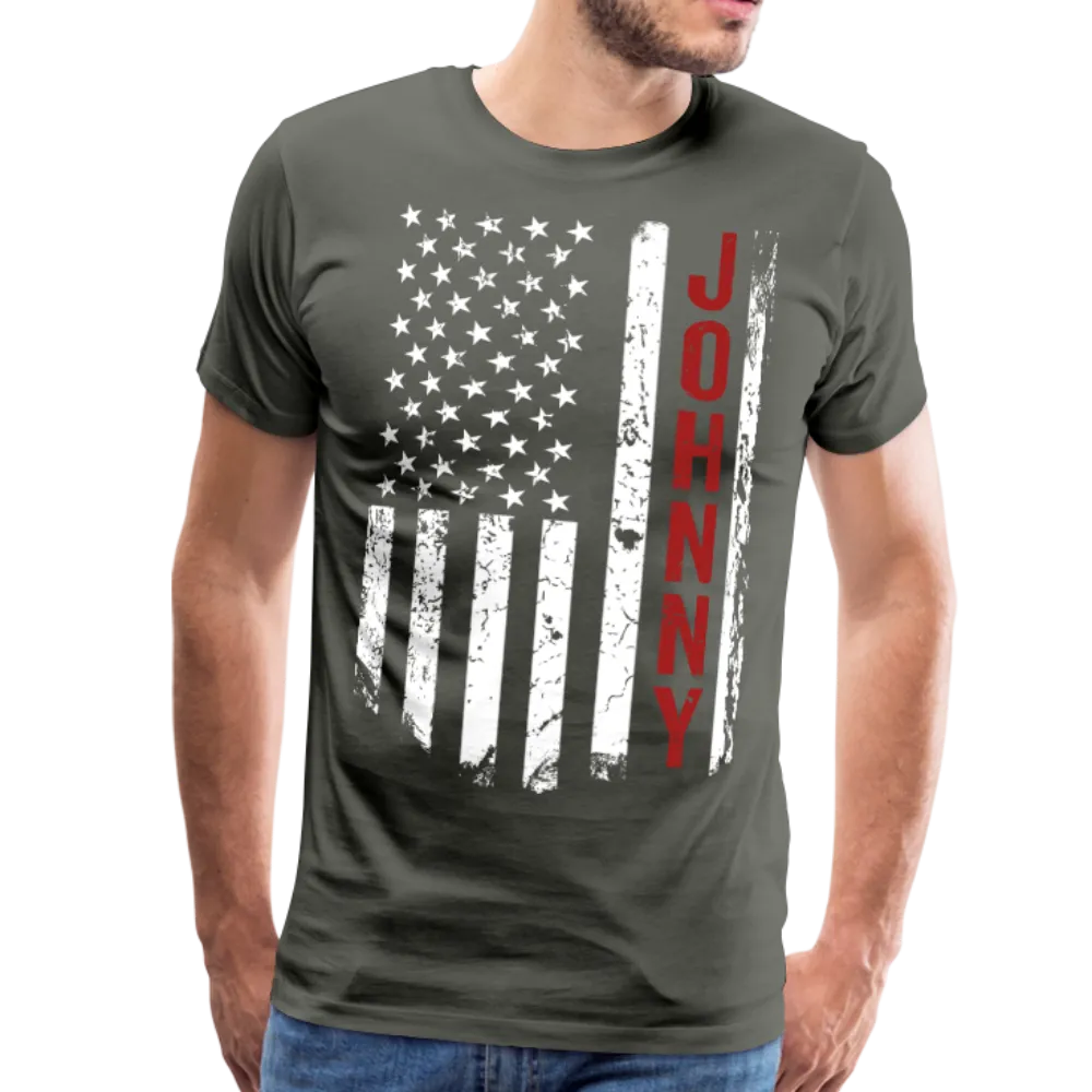 Johnny American Flag Men's Premium T-Shirt