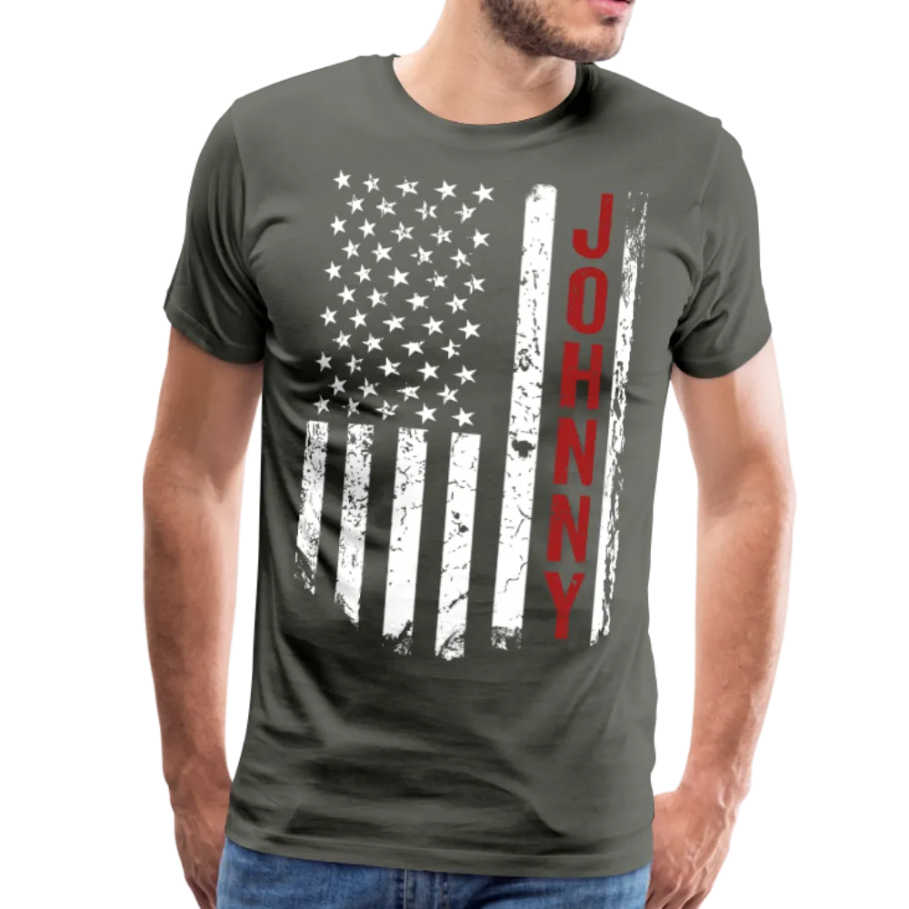 Johnny American Flag Men's Premium T-Shirt