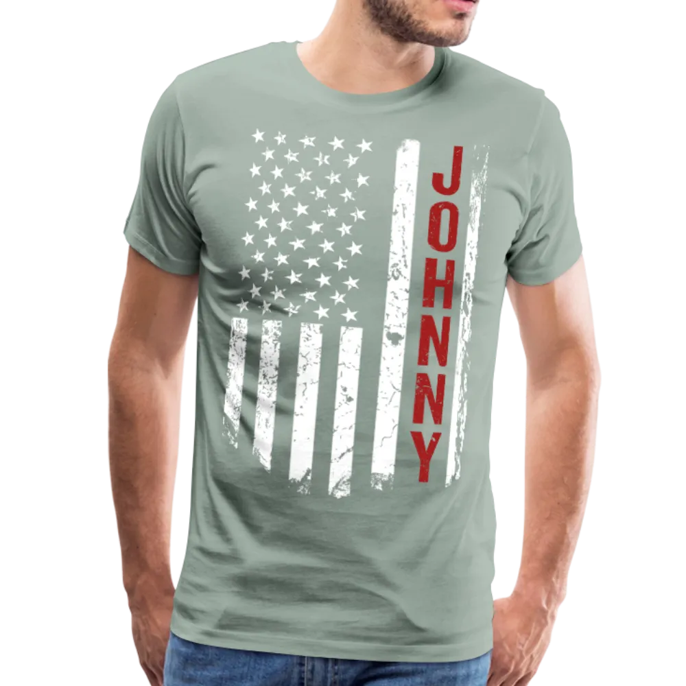 Johnny American Flag Men's Premium T-Shirt