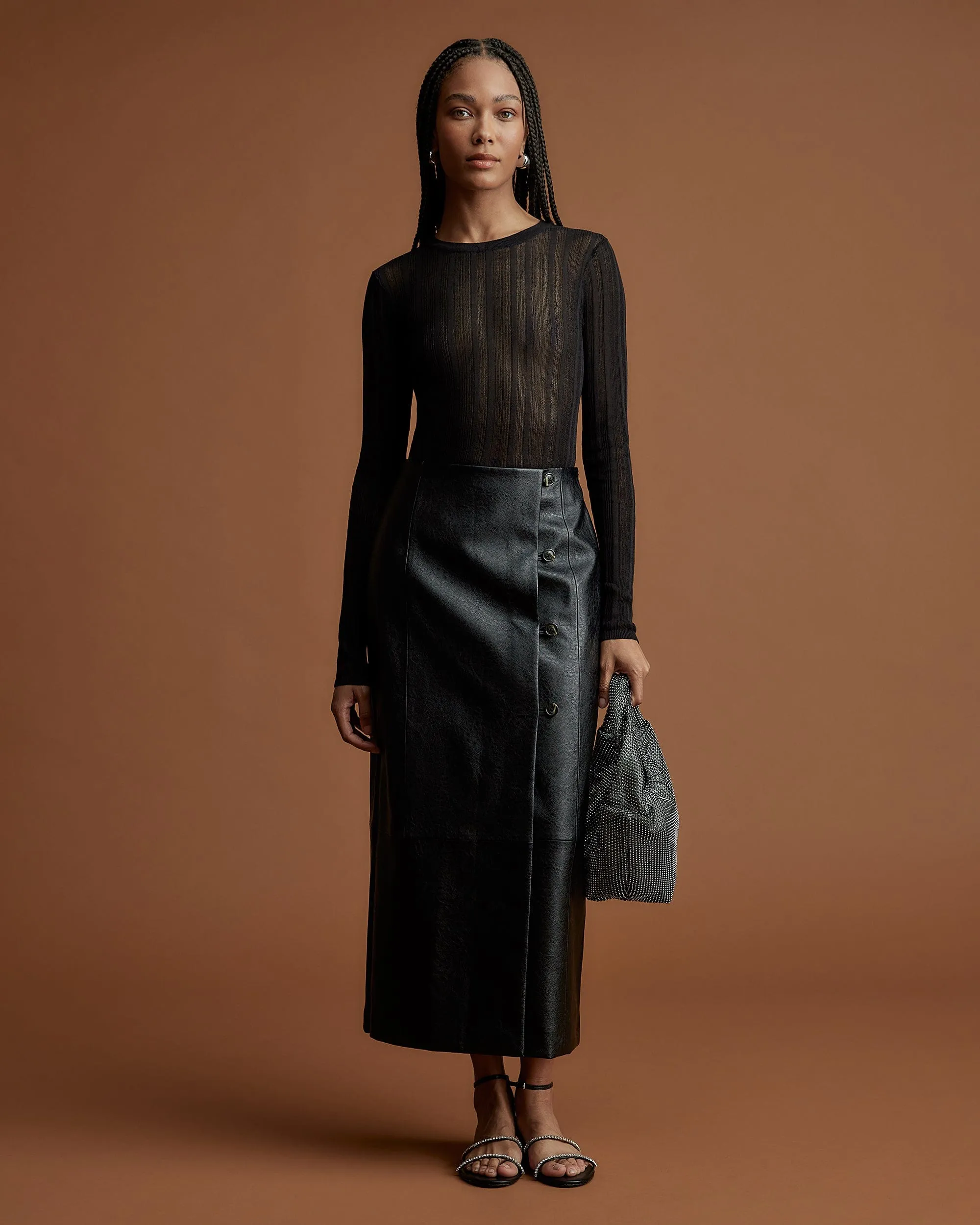 Joon Semi-Sheer Ribbed Sweater