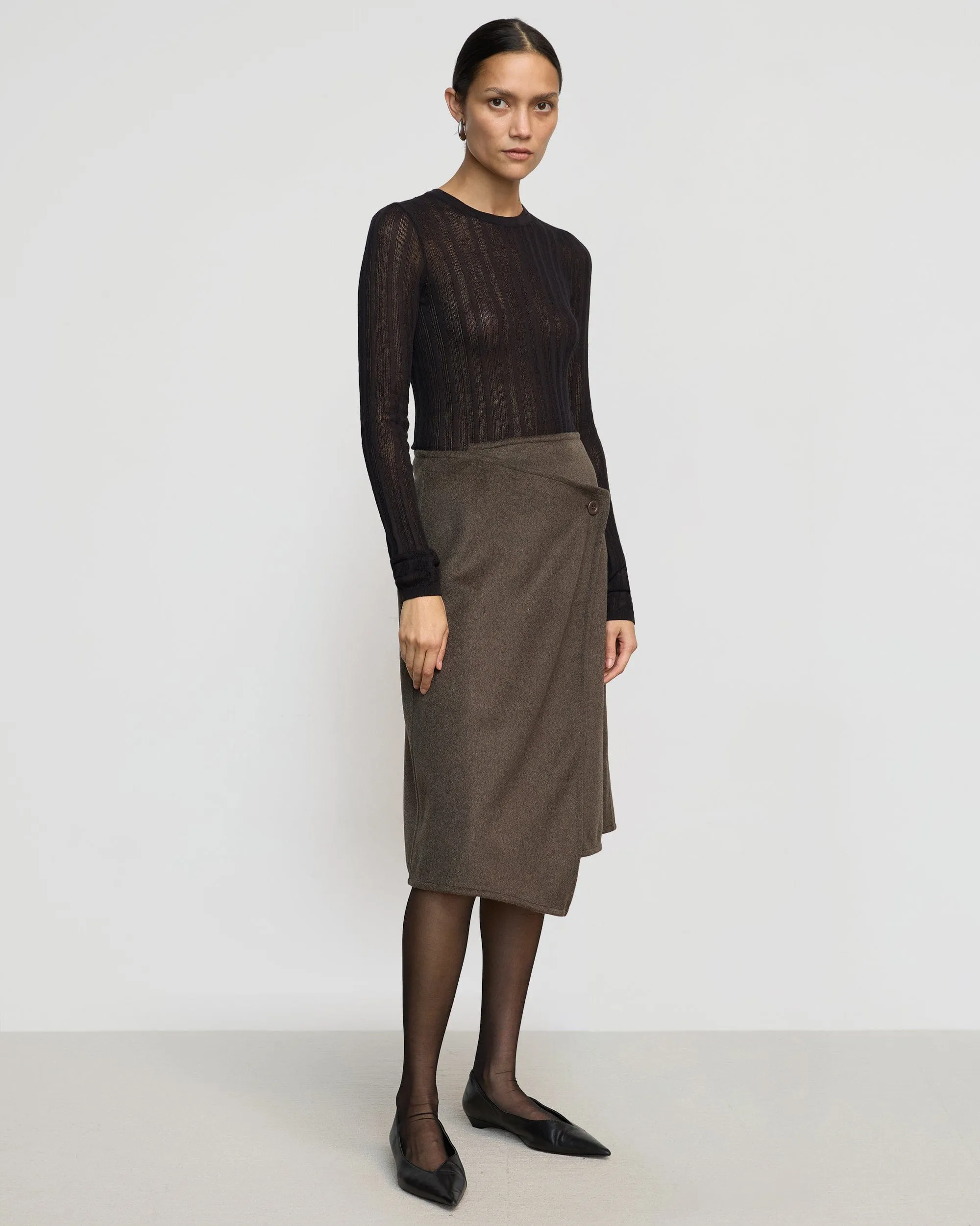 Joon Semi-Sheer Ribbed Sweater