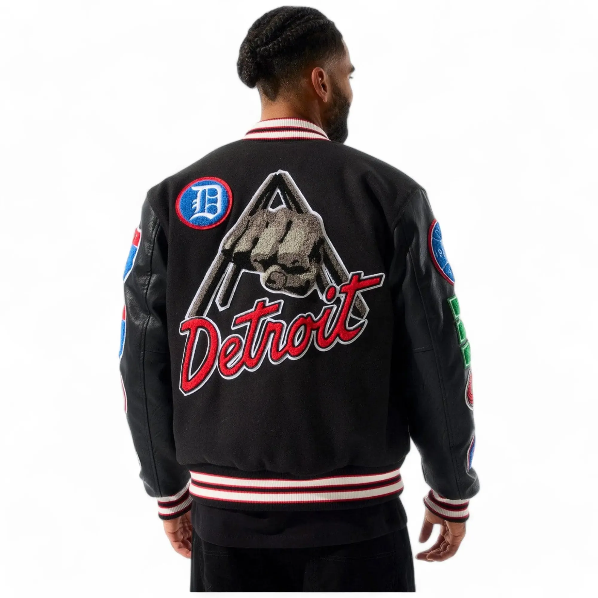 Jordan Craig Men Motown Varsity Jacket (Piston)