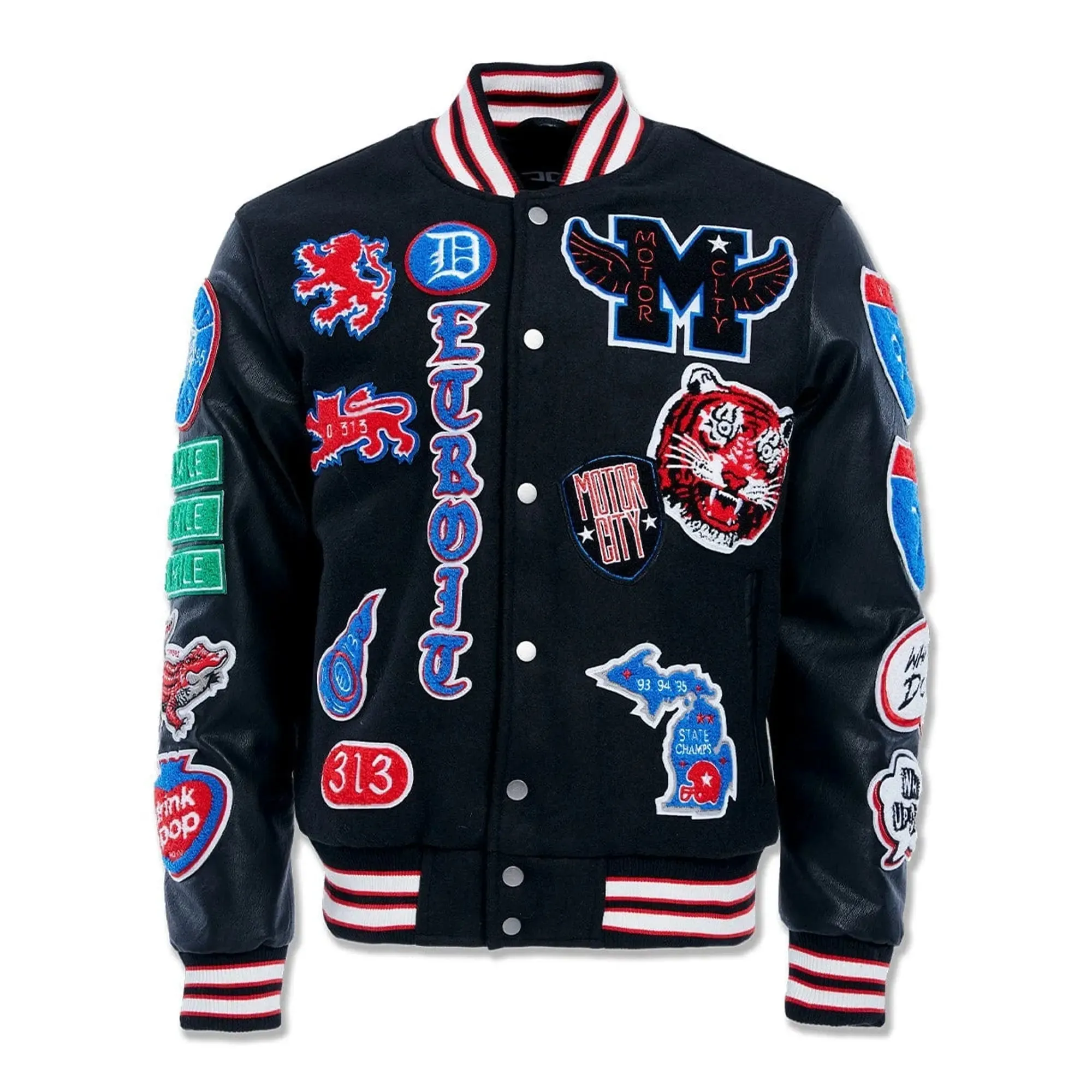 Jordan Craig Men Motown Varsity Jacket (Piston)