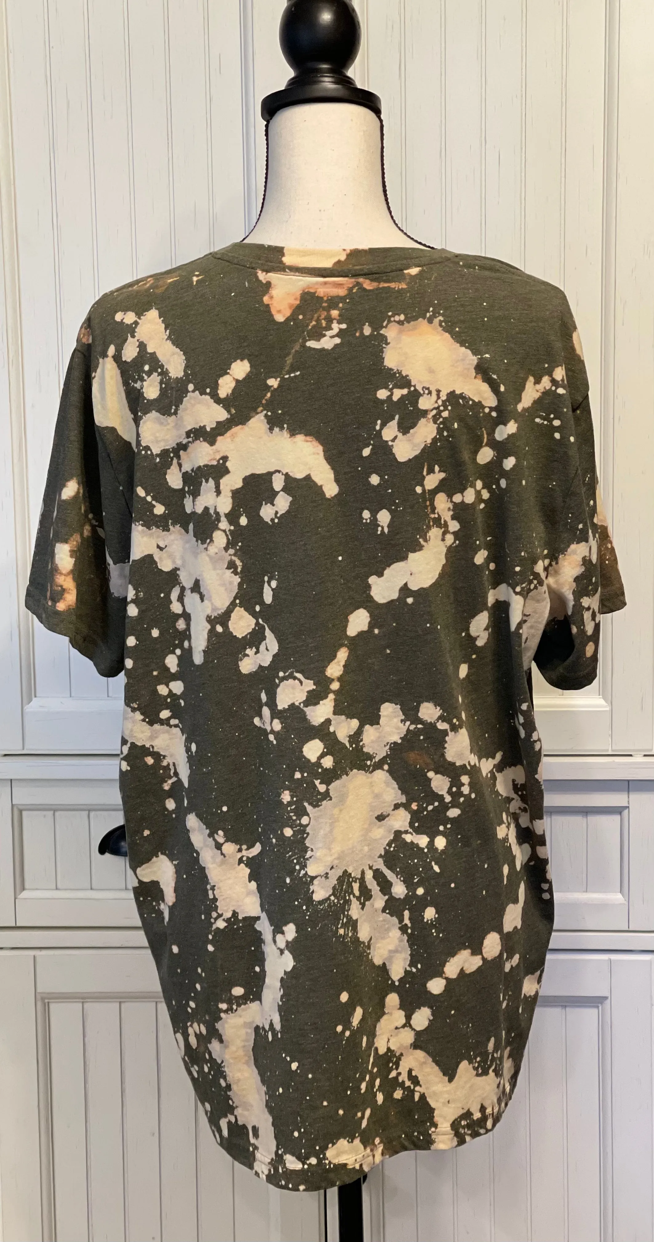 June Distressed Short Sleeve Shirt ~ Unisex Size XL