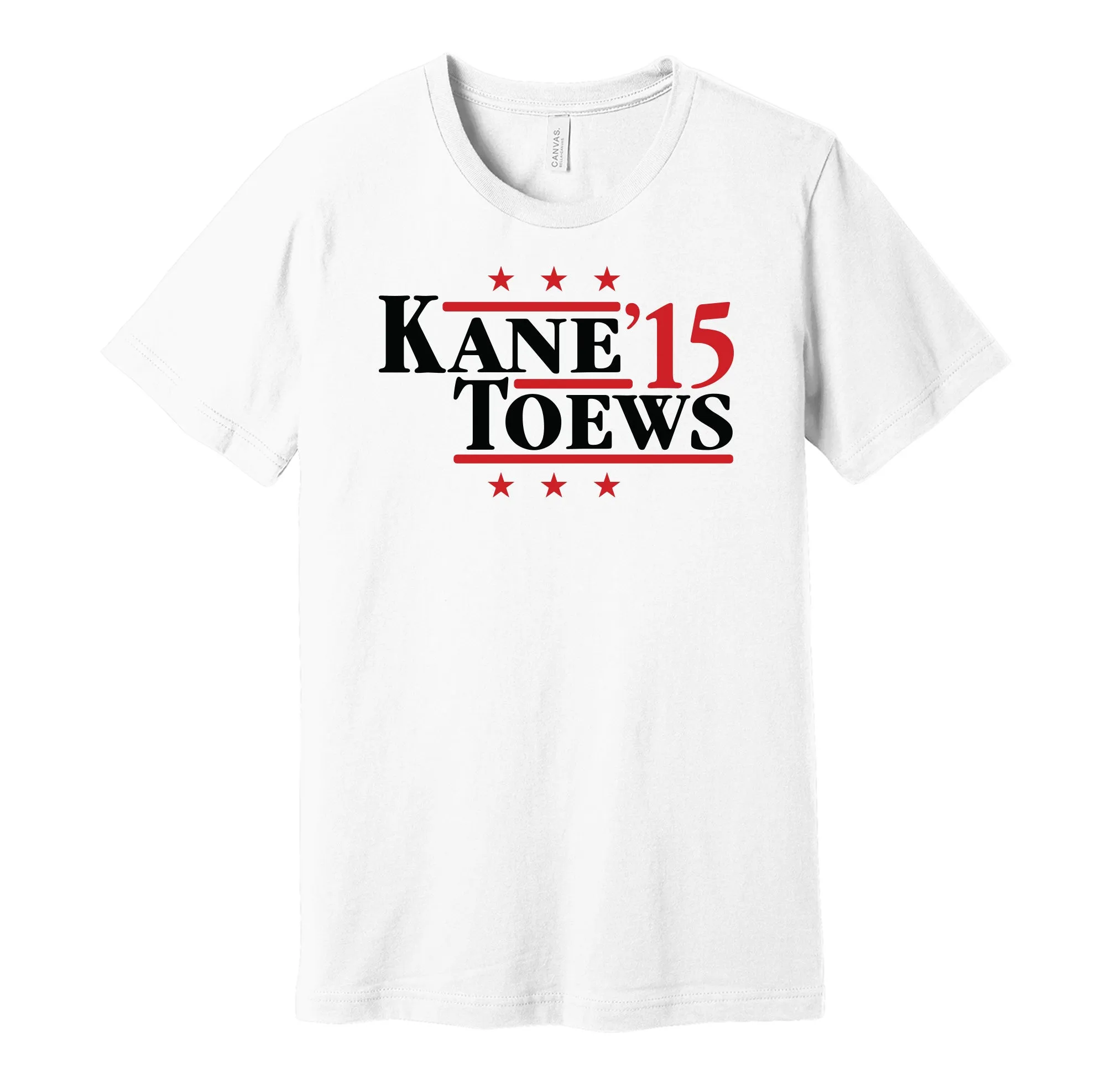 Kane & Toews '15 - Chicago Hockey Legends Political Campaign Parody T-Shirt - Hyper Than Hype Shirts