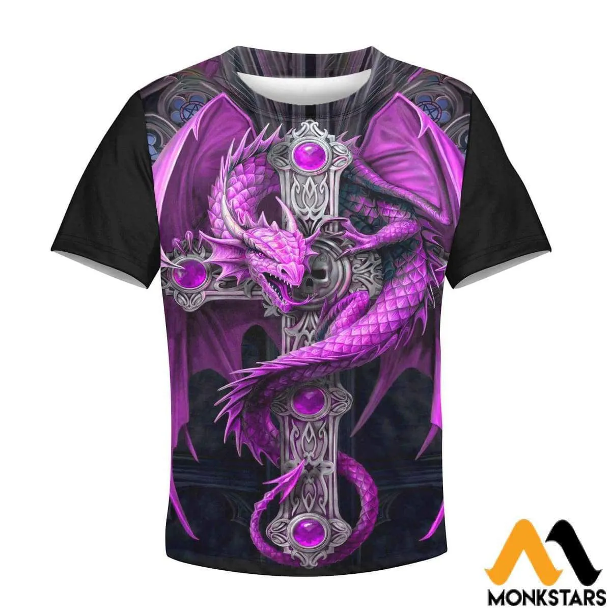 Kid 3D Magenta Dragon Shirts And Shorts Tshirt Sweatshirt T shirt