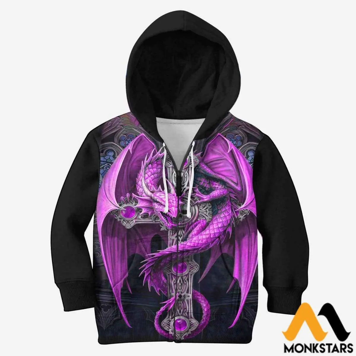 Kid 3D Magenta Dragon Shirts And Shorts Tshirt Sweatshirt T shirt