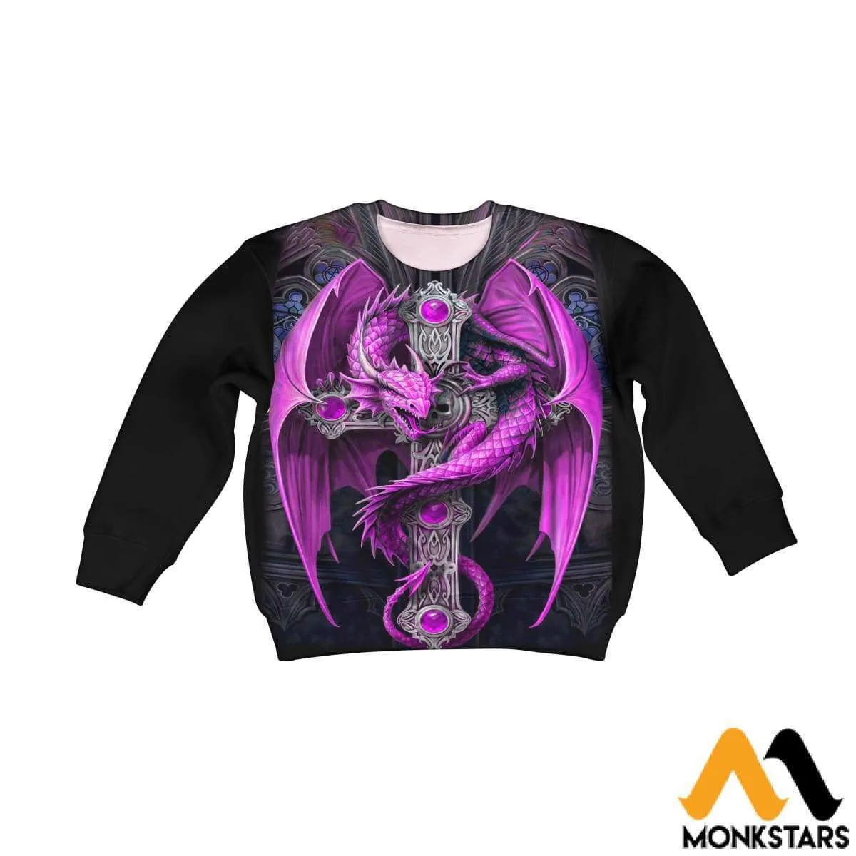 Kid 3D Magenta Dragon Shirts And Shorts Tshirt Sweatshirt T shirt