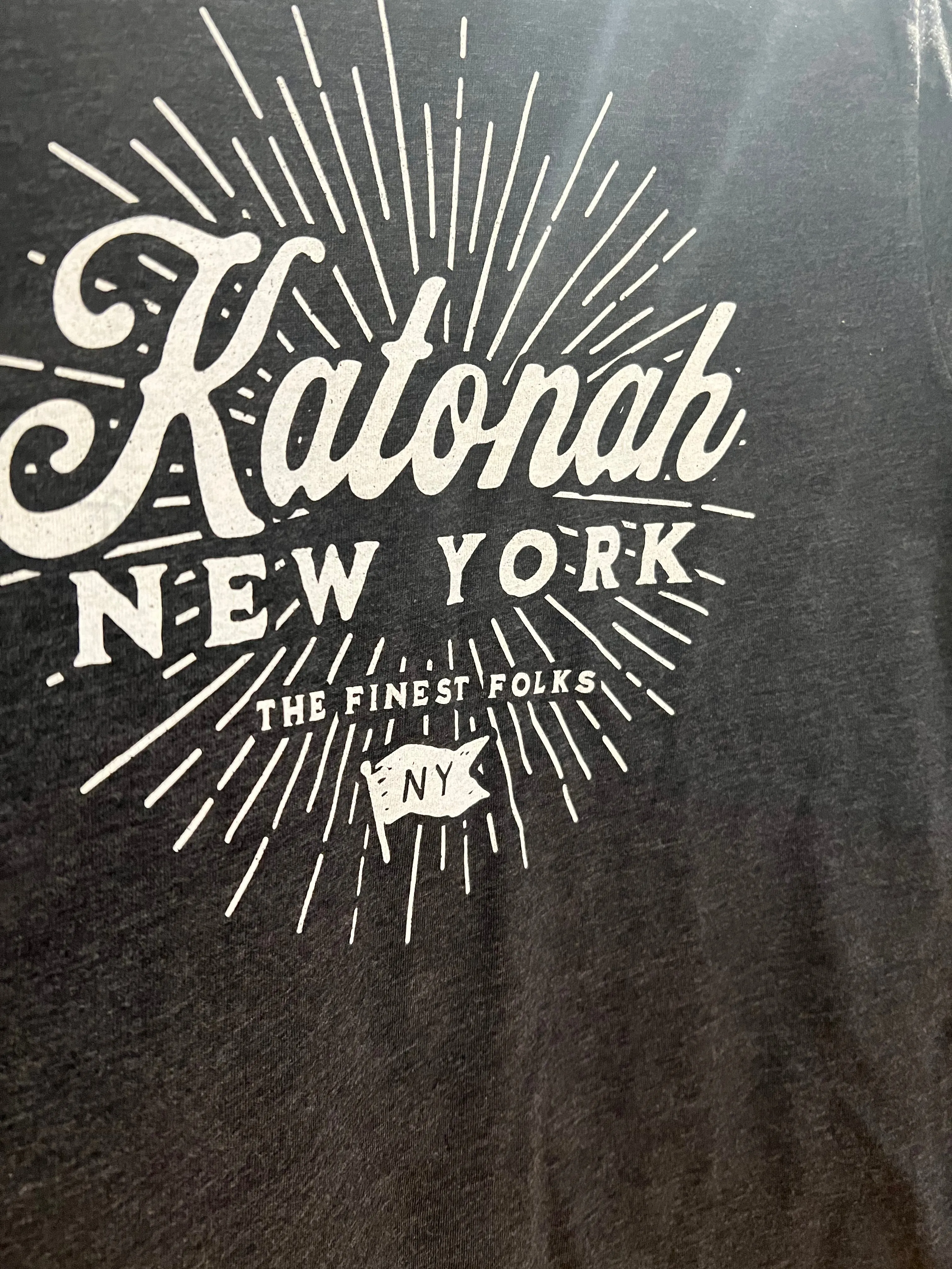 Kids Unisex Katonah NY Finest Folks Tee Charcoal