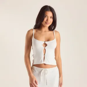 Knitted Cami Top - Off White