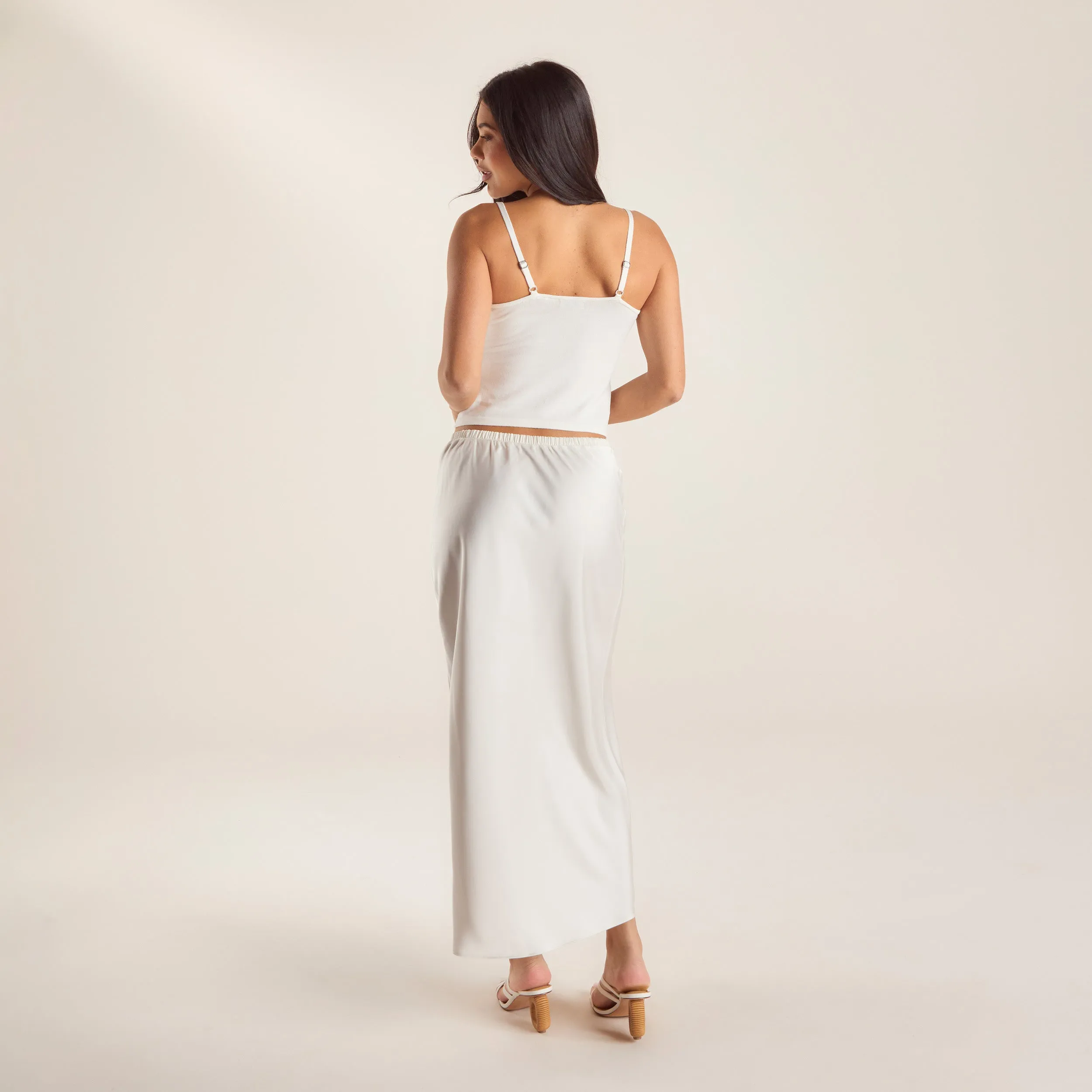 Knitted Cami Top - Off White