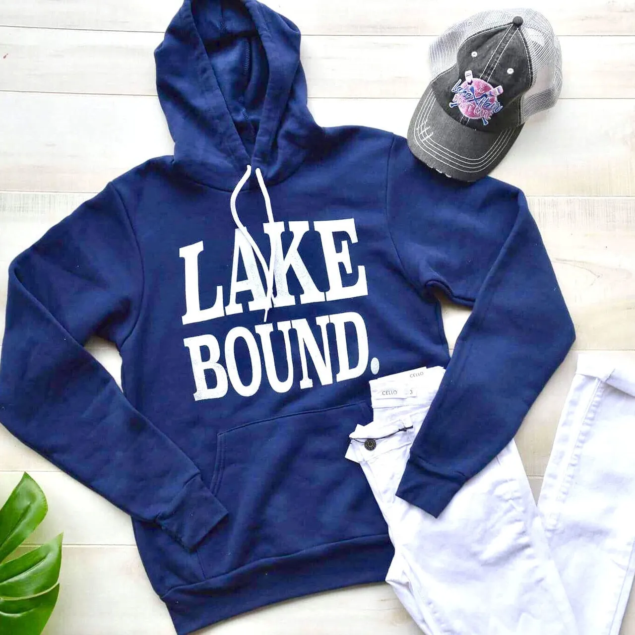 Lake Bound Hoodie - Navy** - Final Sale