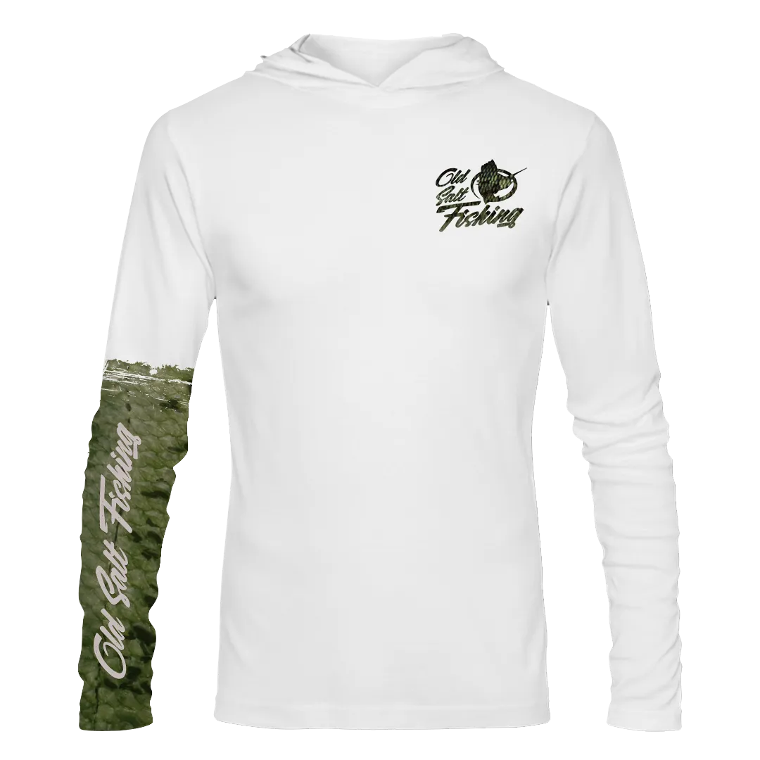 Large Mouth Bass Longsleeve Hooded Performance Shirt