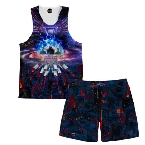 Laser Beams Tank And Shorts Rave Outfit