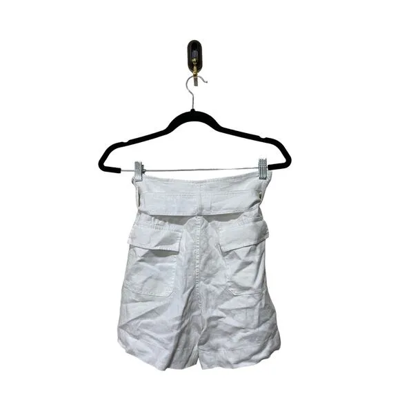 LAUREN Ralph Lauren DAVIANA Belted Linen Shorts Size 4