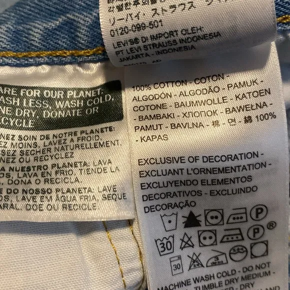 Levi’s Premium 501 cutoffs, 29