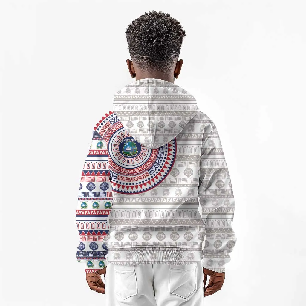 Liberia African Tribal Pattern Kid Hoodie Chest Arm Tattoo LT15