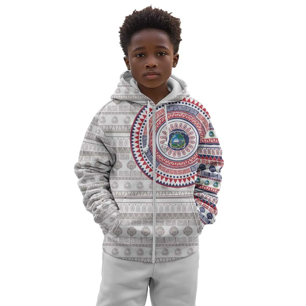 Liberia African Tribal Pattern Kid Hoodie Chest Arm Tattoo LT15
