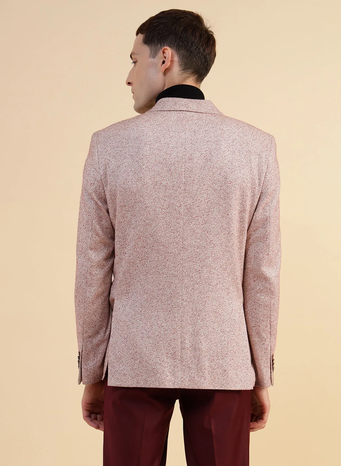 Light Brown Cotton Structured Jacket