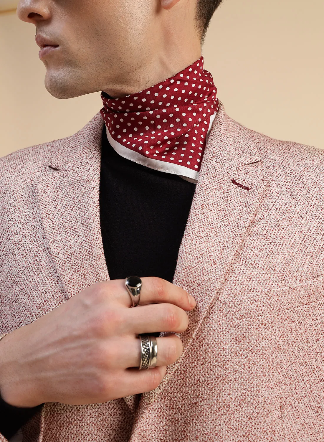 Light Brown Cotton Structured Jacket