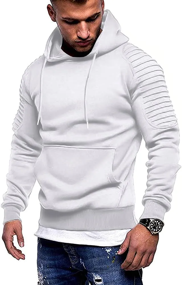 Lightweight Gym Athletic Pullover Hooded Sweater With Pocket (Us Only)