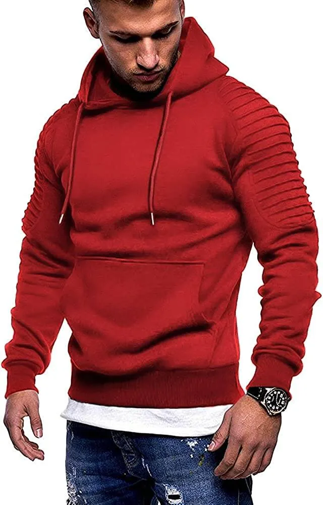 Lightweight Gym Athletic Pullover Hooded Sweater With Pocket (Us Only)