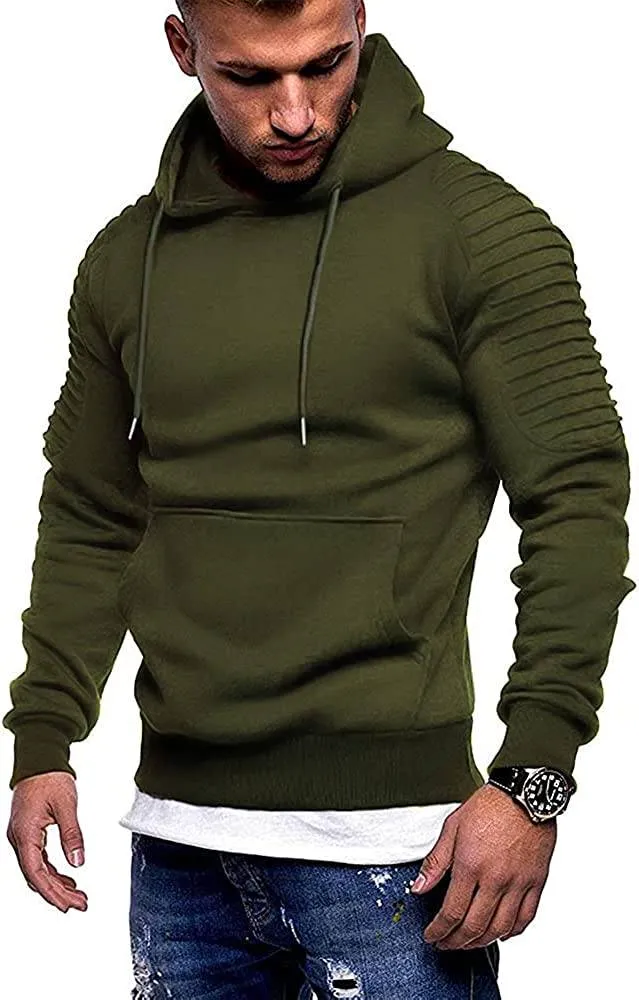 Lightweight Gym Athletic Pullover Hooded Sweater With Pocket (Us Only)