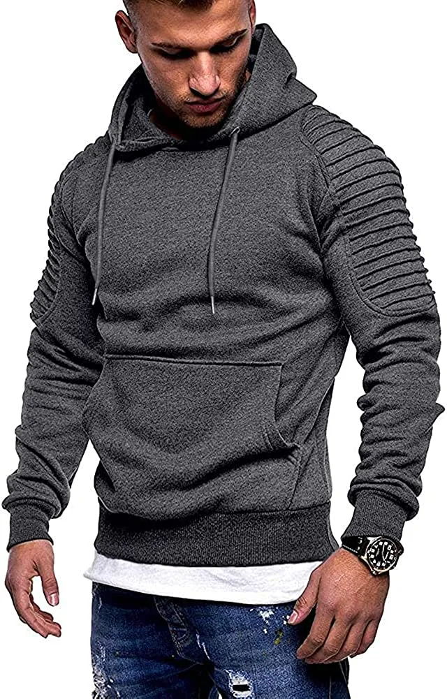 Lightweight Gym Athletic Pullover Hooded Sweater With Pocket (Us Only)