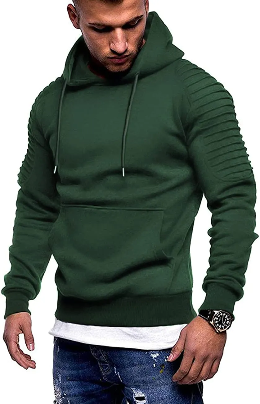Lightweight Gym Athletic Pullover Hooded Sweater With Pocket (Us Only)