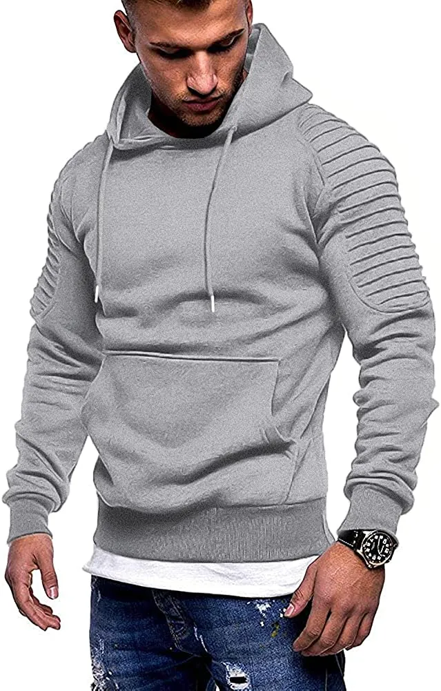 Lightweight Gym Athletic Pullover Hooded Sweater With Pocket (Us Only)