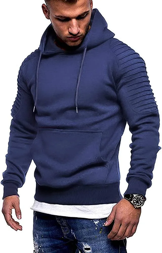 Lightweight Gym Athletic Pullover Hooded Sweater With Pocket (Us Only)