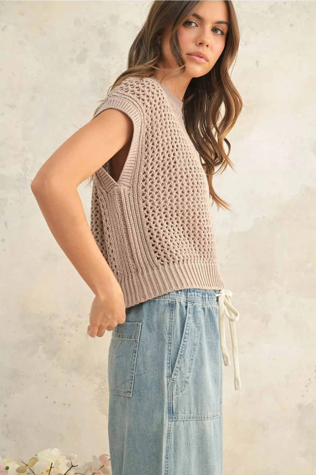 Lila Crochet Top