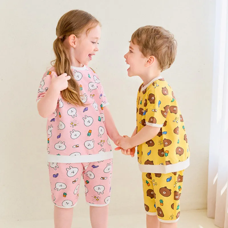 Line Friends Piece of Peace Pink Cony Top & Bottom Set 2306MO14