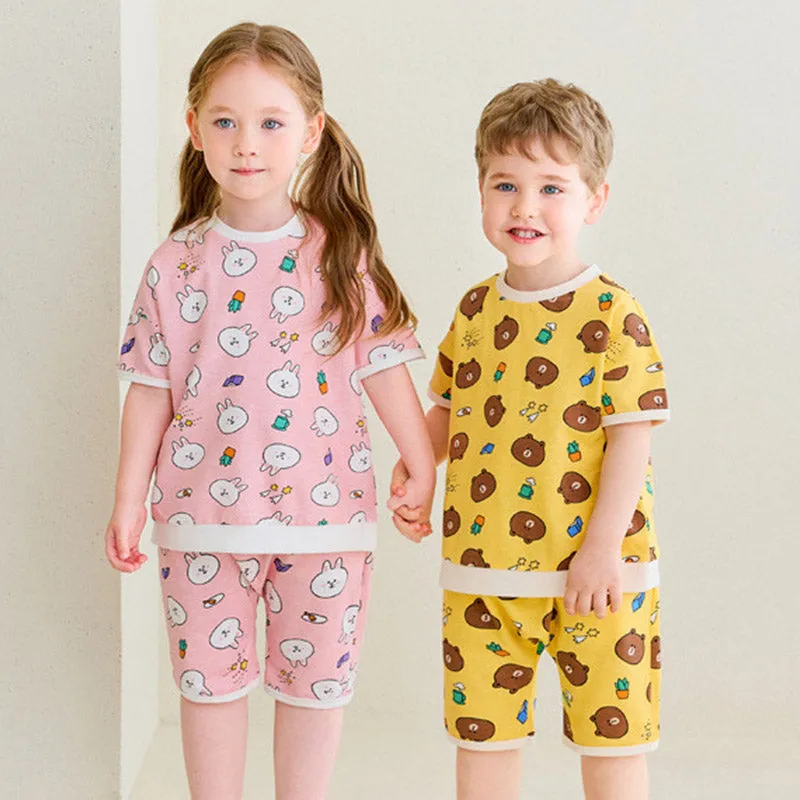 Line Friends Piece of Peace Pink Cony Top & Bottom Set 2306MO14
