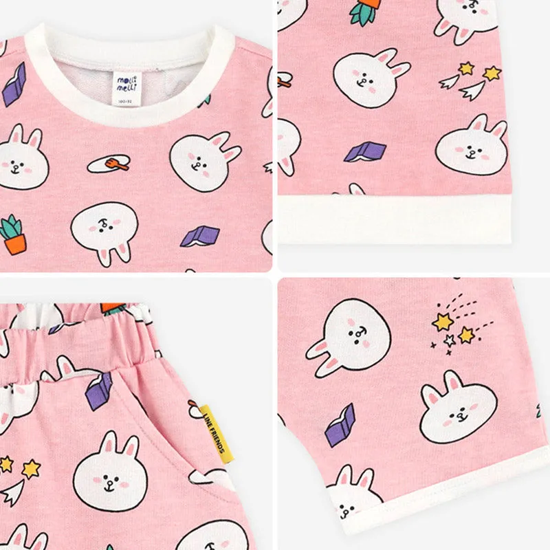 Line Friends Piece of Peace Pink Cony Top & Bottom Set 2306MO14